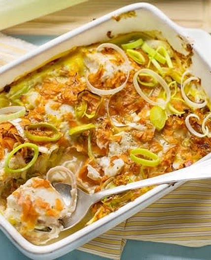 Омлет в духовке с минтаем