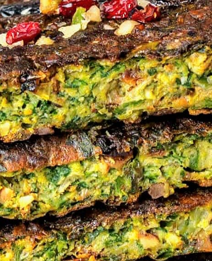 Kuku Sabzi: Persian herb Frittata Omelet