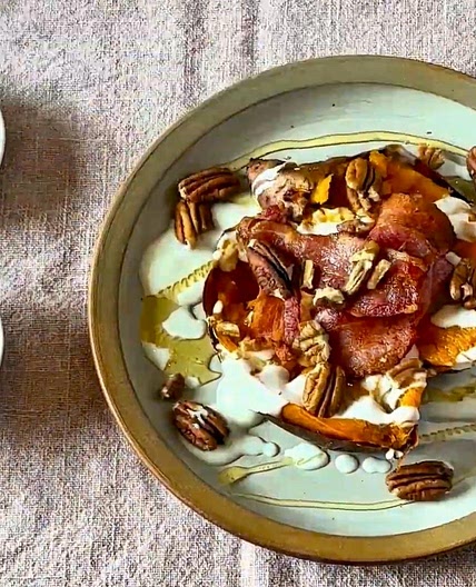 Air Fryer Loaded Sweet Potato