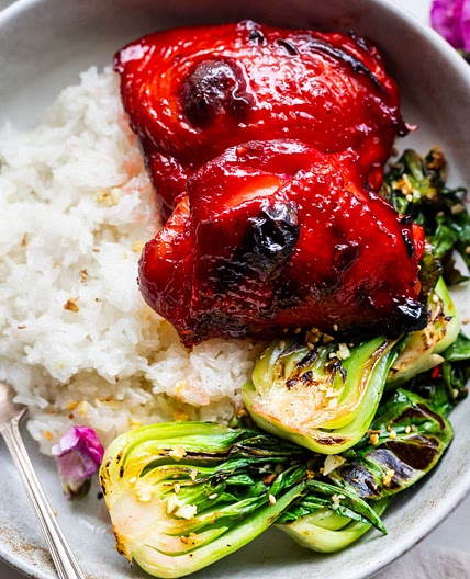Sweet and Sticky Char Siu Chicken