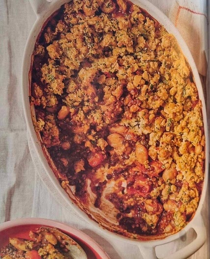Crunchy Falafel pot pie