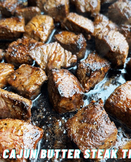 Cajun Butter Steak Tips