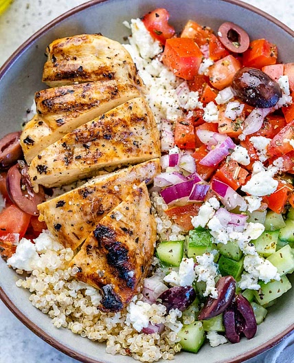 Poulet à la grecque 