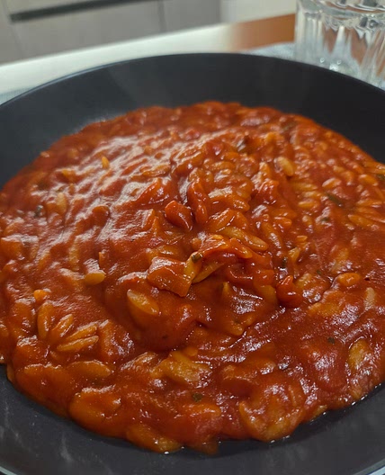 Risoni al pomodoro risottati
