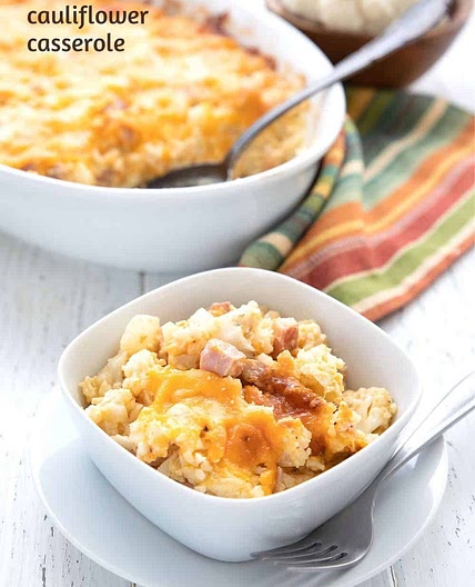 Keto Ham and Cauliflower Casserole