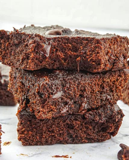 Healthy Chocolate Banana Brownies
