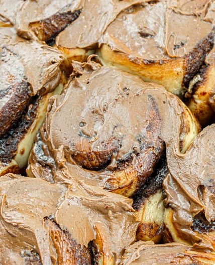 Homemade Chocolate Cinnamon Rolls