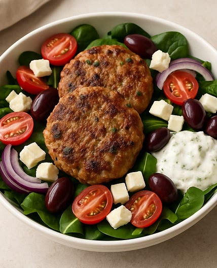 Mediterranean Turkey Smash Patties