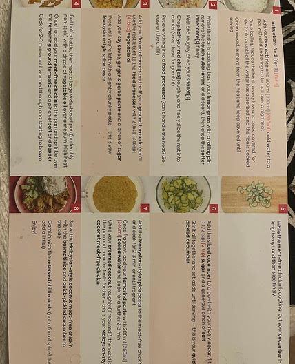 Malaysian style coconut meat free chick’n with rice 