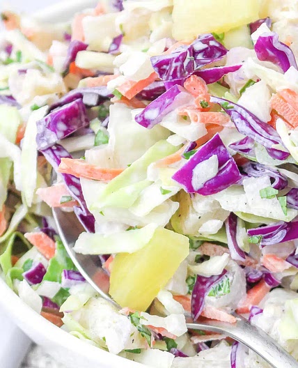 Hawaiian Coleslaw with Pineapple Recipe