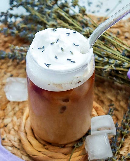 Lavender Vanilla Iced Coffee (Starbucks Copycat)