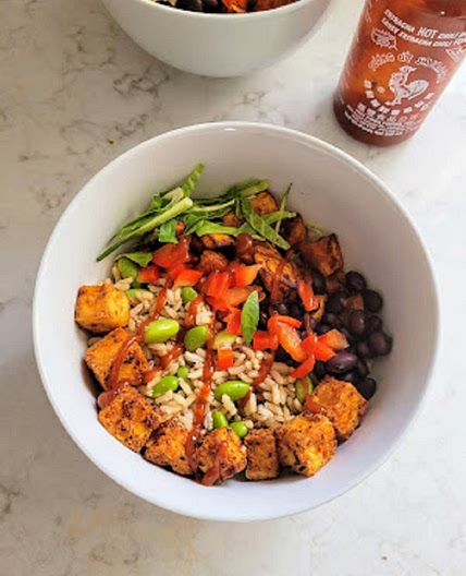 Sweet Potato Tofu Rice Bowl