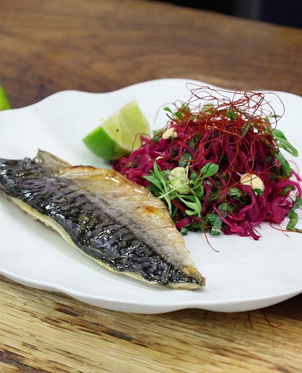 Kimchi with Seaweed, Lime, Herbs and Mackerel - James Martin Chef