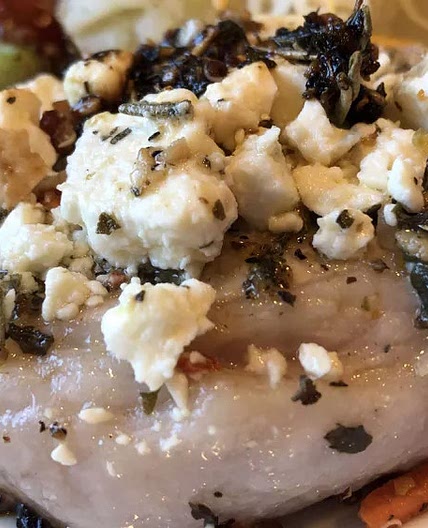 Pork Chop and Feta Skillet