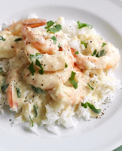 Creamy garlic prawns recipe