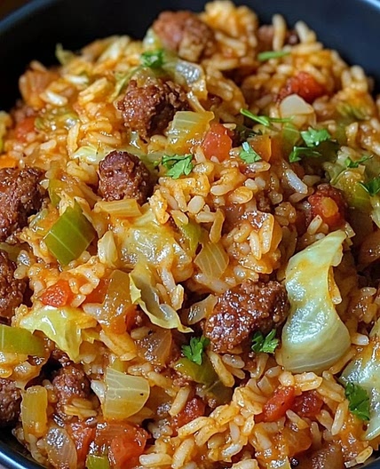Cabbage Cajun Jambalaya – Easy One-Pot Southern Comfort Meal