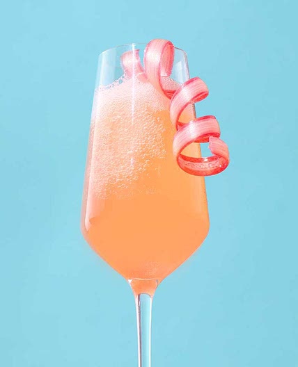 Rhubarb Royale Cocktail