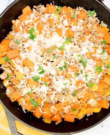 Ground Turkey Sweet Potato Skillet