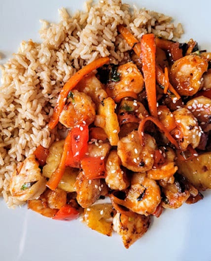 Sweet and Sour Pineapple Shrimp