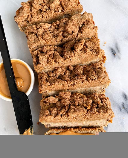 The Dreamiest Vegan Banana Bread Crumb Cake