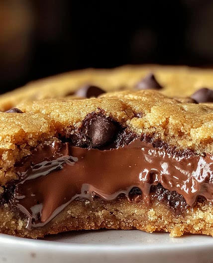 Nutella Stuffed Cookie Pie: Gooey Chocolate Hazelnut Dessert (30 Min Recipe)