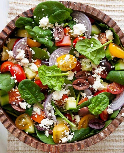 Greek Spinach Salad