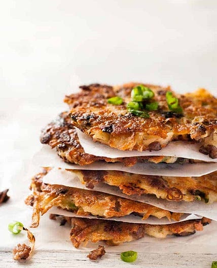 Crispy Cheesy Sausage Hash Browns