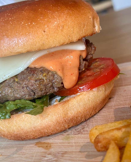 Air Fryer Hamburgers