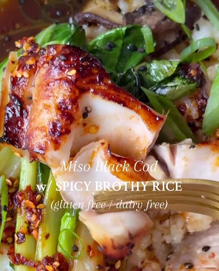 Miso Cod with Brothy Rice