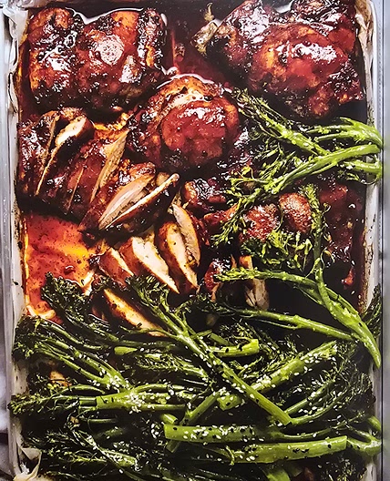 Sticky Soy Chicken with Sesame Broccolini