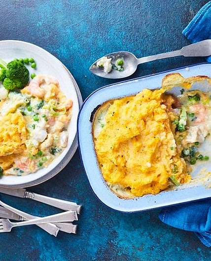 Healthy fish pie