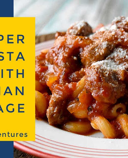 Pepper Pasta with Italian Sausage