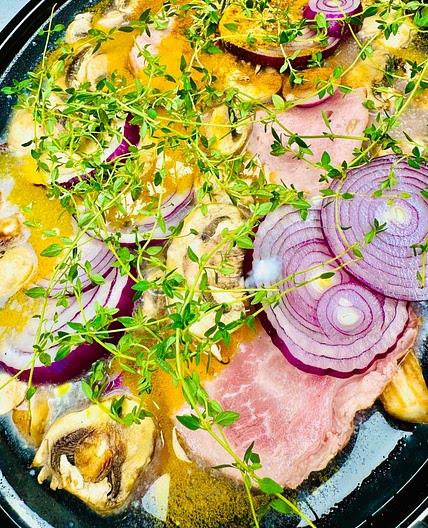 Easy Crockpot Ham and Potato Stew (Healthy and Dairy-Free)