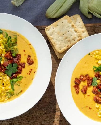 Maissoep met Chorizo