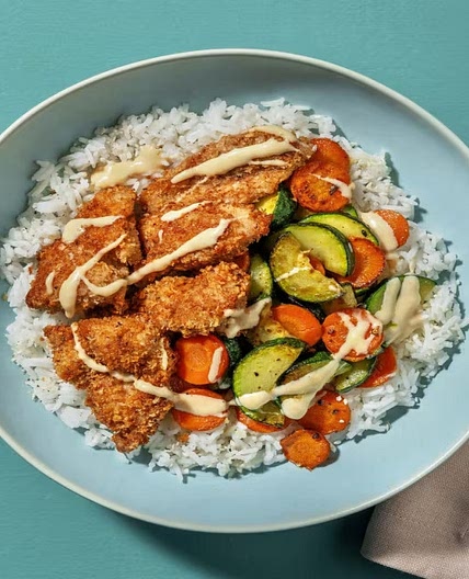 Gepaneerde kippendij met Midden-Oosterse kruiden