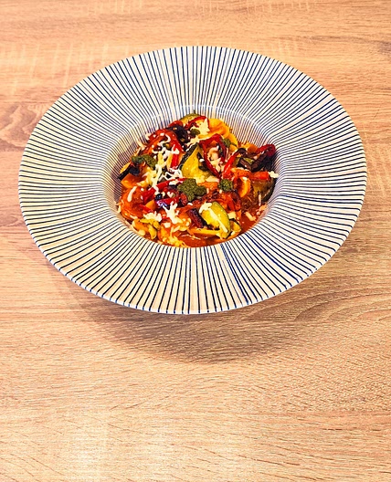 Orecchiette et boulettes de viande aux épices kefta