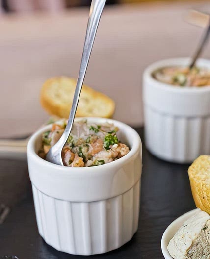 Verrines saumon ricotta