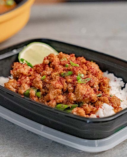 Spicy Korean-inspired Ground Turkey Meal Prep