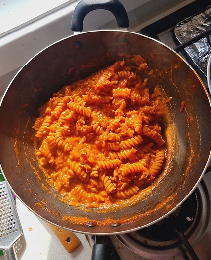 🍝 One pot creamy pork pasta