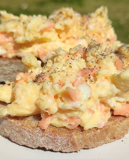 Scrambled Egg & Smoked Salmon on Sourdough