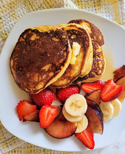 Fluffy Cottage Cheese Pancakes