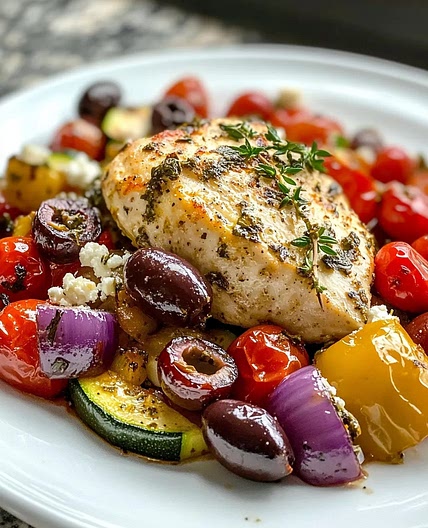 Quick Greek Sheet Pan Chicken Recipe (30-Minute Mediterranean Meal)