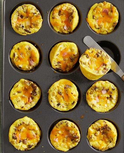 Muffin-Tin Scrambled Eggs