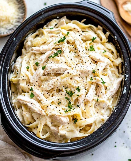 Crockpot Chicken Alfredo