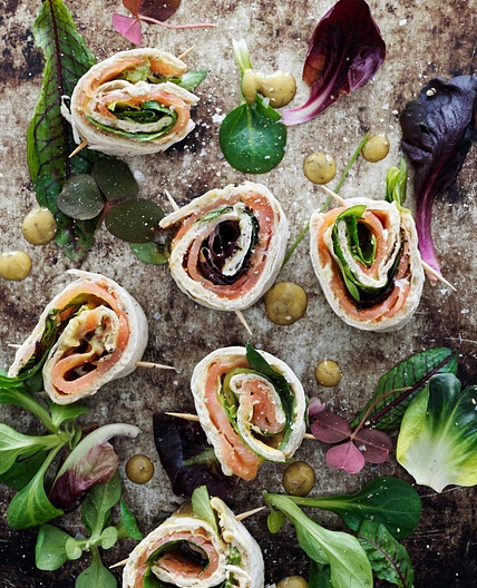 Smoked Salmon Wraps