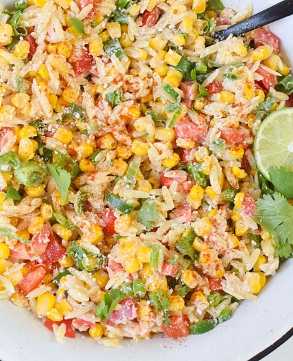 Mexican Street Corn Orzo Pasta Salad