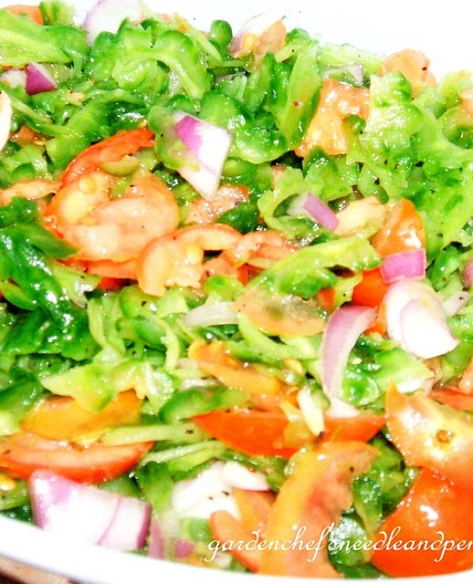 Bitter melon (gourd) salad