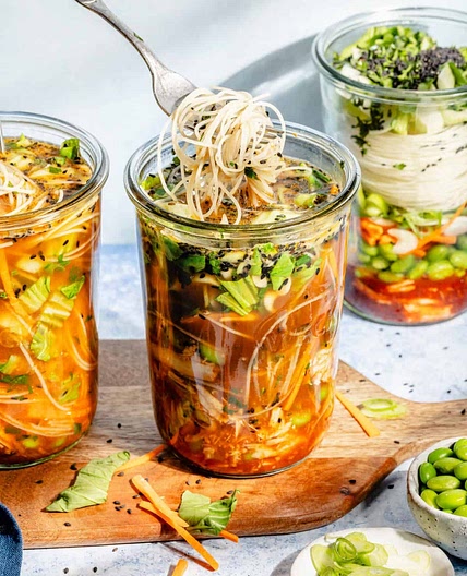 Gochujang Sesame Mason Jar Noodles (1 Serving)