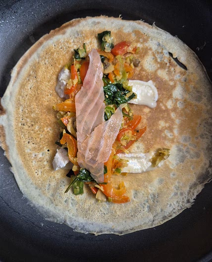 Crepe salé 3 légume