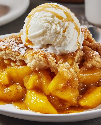 LAZY MAN'S PIE PEACH COBBLER
